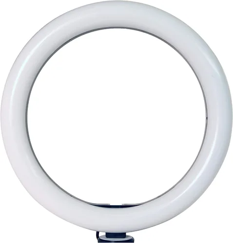 Vista 4 de Vidpro RL-10 - Kit de luces LED de 10 pulgadas con mini trípode y cabeza de bola. Alimentado por USB para retratos, maquillaje, modelado, vloggers