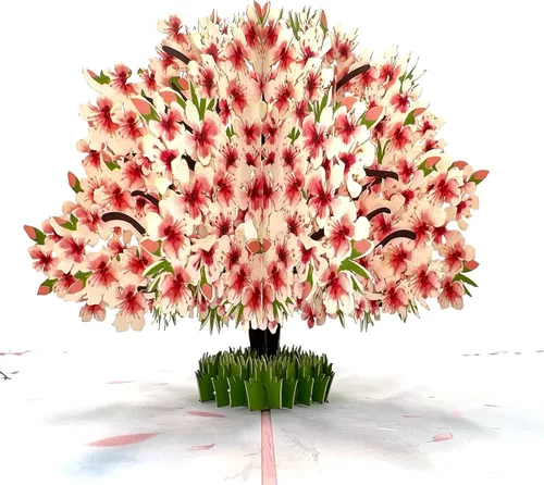 Vista 8 de Tarjeta de felicitación emergente con flores florecientes, furgonetas de aventura, vehículo floral, amante de la naturaleza, tema clásico