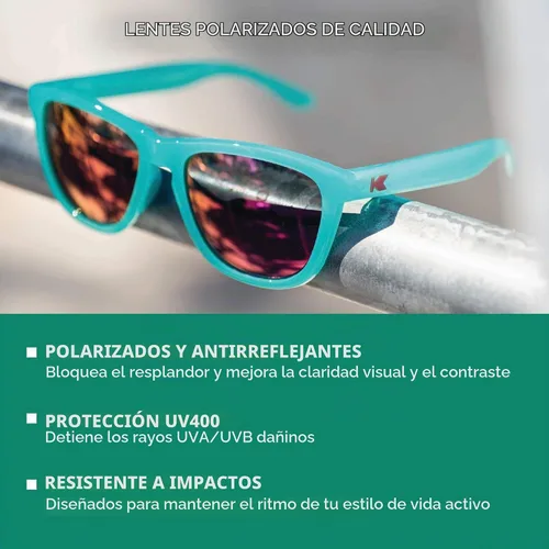 Vista 2 de Knockaround Gafas de sol polarizadas prémium para hombres y mujeres, protección UV400