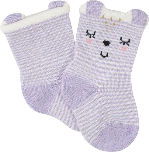 Vista 2 de Gerber Calcetines unisex para bebé 6 pares a prueba de moños Tigre