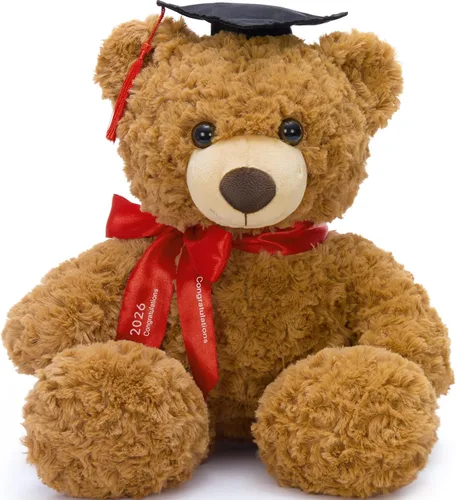 Vista 11 de Oso de peluche marrón Tezituor, oso de peluche grande de 66 cm de peluche suave para niña, niño, novia, oso de peluche suave de regalo para baby