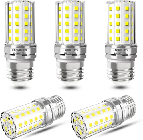 Vista 9 de Bombillas LED E12 10W Bombilla de maíz LED 100W equivalente 1000 lúmenes 3000K blanco cálido no regulable Bombillas LED para candelabro Paquete de 5