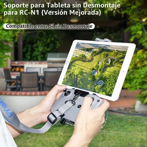 Vista 7 de Soporte para tablet sin desmontaje para DJI Flip/Neo/Mini 4K/2 SE/Air 3/Mini 5/4/3 Pro, soporte plegable para iPad de 7 a 12 pulgadas, paquete