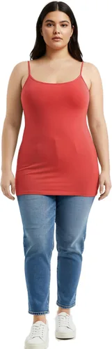 Vista 392 de Emmalise Camisola larga casual básica para mujer, con tirantes ajustables, top en capas
