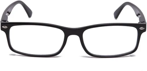 Vista 2 de Newbee Fashion Marco de lentes transparentes con marco rectangular sin receta