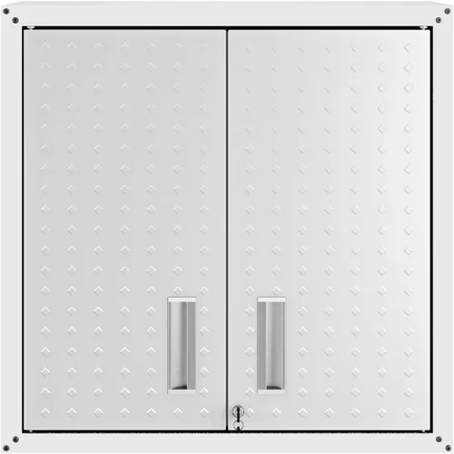 Vista 40 de Manhattan Comfort Fortress - Armario de almacenamiento flotante para garaje, negro/gris