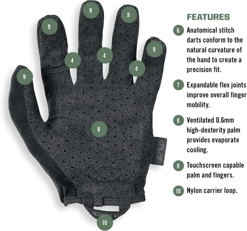Vista 10 de Mechanix Wear: Guantes tácticos de ventilación táctica especializada, con capacidad táctil, alta destreza, guantes para airsoft, paintball y trabajo