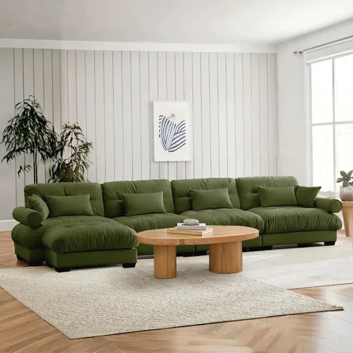 Vista 30 de SoarFlash Moderno sofá reclinable de terciopelo para sala de estar, sofá biplaza para apartamento, sofá de almacenamiento con marco de madera Azul