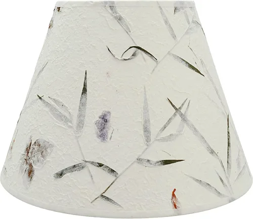 Vista 3 de Aspen Creative 32631A Pantalla de lámpara de construcción de araña con forma de imperio de transición en blanco hueso, parte superior de 6 pulgadas