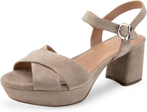 Vista 17 de Aerosoles Sandalias de tacón Cosmos para mujer Cuero Beige Beige