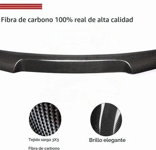 Vista 4 de Alerón de maletero de fibra de carbono compatible con Audi A5 S5 RS5 2018-2025 4 puertas B9 trasero alerón de labio alerón de alerón de labio Kit