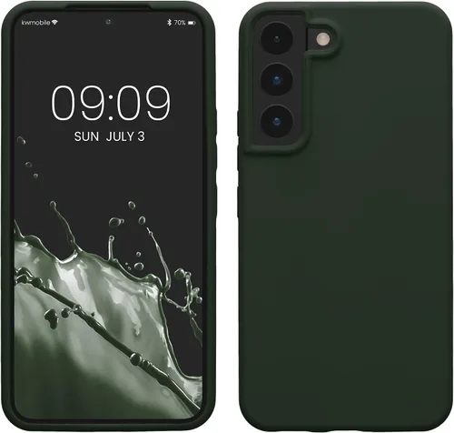 Vista 263 de kwmobile Funda compatible con Samsung Galaxy S9 - Funda de silicona TPU con acabado suave - Blue Reef