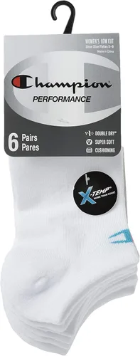 Vista 4 de Champion Calcetines súper invisibles para mujer paquete de 6