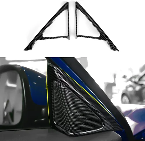 Vista 23 de Calcomanías de ventilación de salida de CA para Honda Accord 2018-2022, accesorios de 10ª generación, calcomanías de fibra de carbono ABS