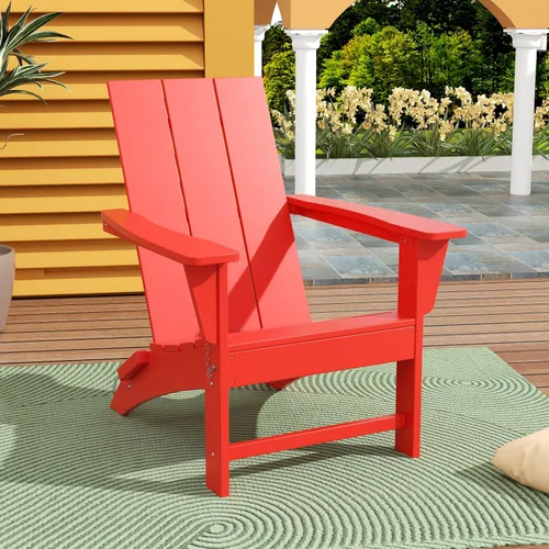 Vista 28 de WestinTrends Ashore Modern - Silla plegable Adirondack para exteriores (juego de 2), color negro