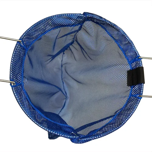 Vista 2 de Pesca submarina 0.197 in SS alambre mango azul pescado bolsa red malla, grande 26