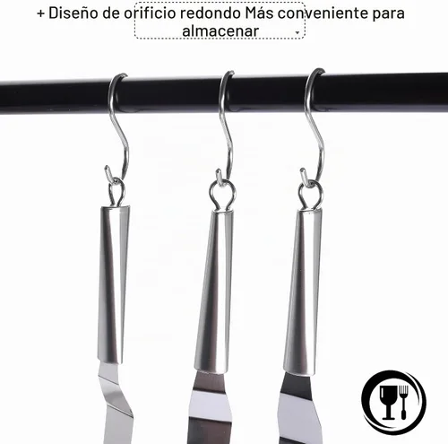 Vista 3 de Juego de espátulas para glaseado de pasteles, 4, 6, 8, 10 pulgadas, cuchillo esparcidor de glaseado para hornear, decorar pasteles