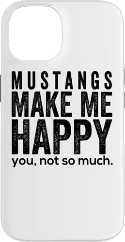 Vista 4 de Funda de regalo para iPhone 13 Pro Mustangs make me happy you not so much funny Horse