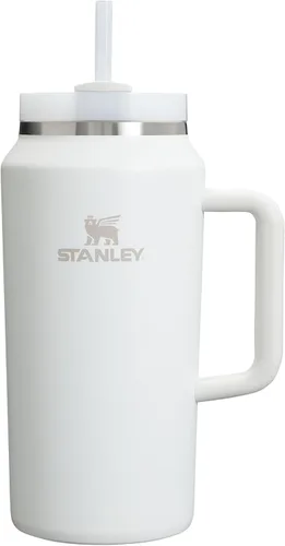 Vista 212 de STANLEY Quencher H2.0 Vaso Térmico con asa y pajilla, 64 onzas, tapa Flowstate de 3 posiciones, gran capacidad para viajes y deportes, vaso de acero