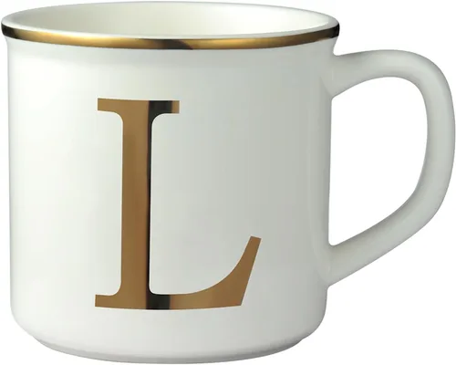 Vista 23 de Taza de Café de Cerámica Miicol 16 oz, Taza de Café Monograma, Taza de Té con Inicial Dorada, Taza de Té Personalizada, Regalo Único, Taza Grande