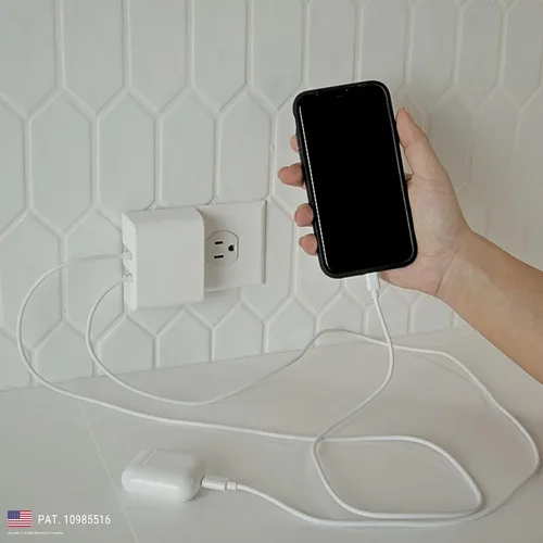 Vista 9 de Permaplug Bloqueo del cargador: sistema de bloqueo de cargador de teléfono antirrobo y a prueba de tirones para Apple iPhone