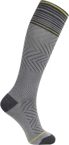 Vista 8 de ja vie Calcetines de compresión graduados de 76% lana merino para mujeres y hombres (15-20 mmHg), 2 Pares: 1 Negro Puro+1 Denim, S
