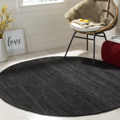 Vista 9 de SAFAVIEH Natural Fiber Collection - Alfombra decorativa de 2 x 3 pies, color verde, hecho a mano con flecos de yute tejido, ideal para zonas de alto