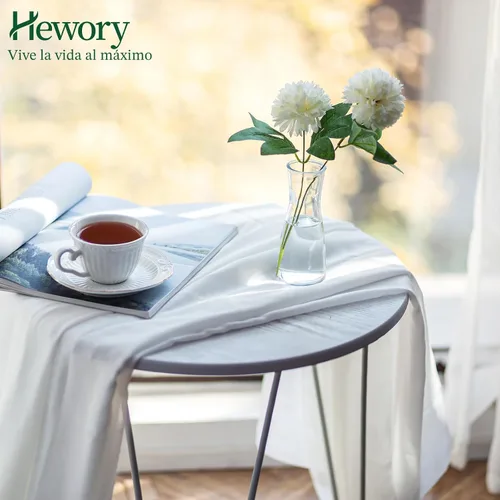 Vista 5 de Hewory Jarrones de Cristal para Brotes para Centros de Mesa - Juego de 12 Jarrones de Flores Pequeños Transparentes, Modernos Minimalistas Lindos