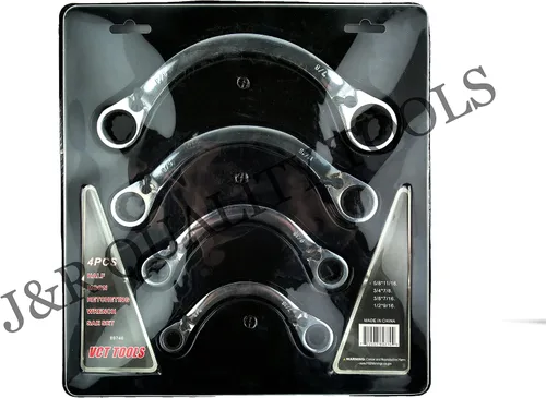 Vista 3 de VCT Juego de llaves reversibles de media luna de doble extremo SAE de 3/8" - 7/8