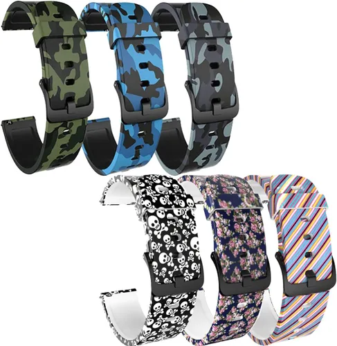 Vista 12 de Compatible con Amazfit Active 2 Square/Active 2 1/GTS 4 mini 4 3 2 2e 2 Mini/GTR 1.654 in/Bip 3 pro/Bip U pro/Bip S/Bip Lite correas de repuesto