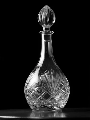 Vista 6 de Barski - Corte a mano - Boca soplada - Cristal - Decantador de vino - 32 oz. - Hecho en Europa