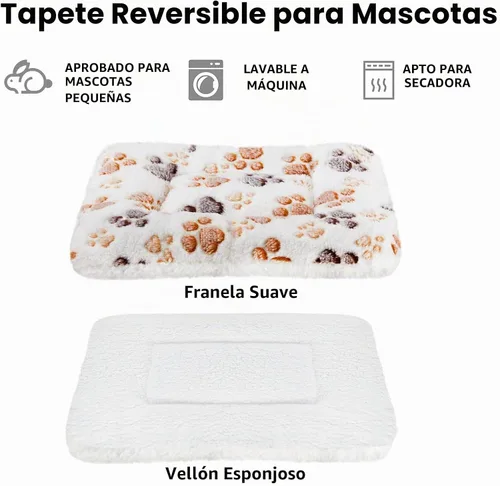 Vista 6 de Amakunft Tapete de cama lavable de conejillo de indias, 2 piezas, almohadilla de invierno de conejo para interiores, colchones cálidos de cama