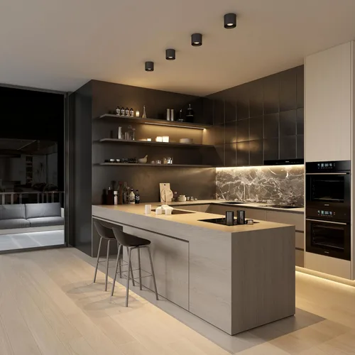 Vista 2 de Lámpara de Techo, Luces de Techo de Montaje al Ras LED Regulables Luz de Techo Cilíndrica Luz Puntual para Sala de Estar Pasillo Cocina Comedor