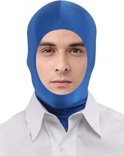 Vista 31 de Seeksmile Zentai - Máscara capucha unisex de licra elastano