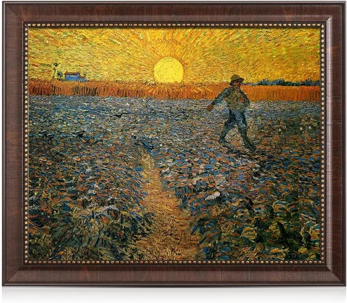 Vista 90 de Serie de pinturas de Vincent Van Gogh (favoritos). Reproducción de arte clásico de Van Gogh, impreso en lienzo, Algodón, Almond Blossom, 16x20