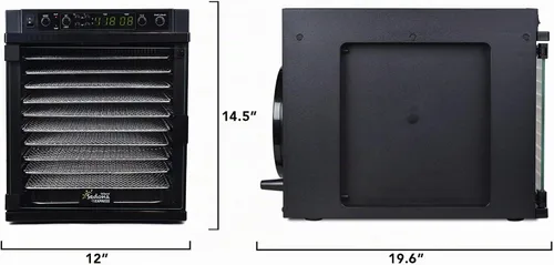 Vista 9 de Tribest Sedona Express SDE-S6780-B Deshidratador digital de alimentos, Negro