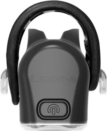 Vista 4 de LEZYNE Tira de bicicleta recargable por USB 520mAh IPX7 Luz frontal LED blanca impermeable con múltiples modos de sólido y flash Correa de montaje