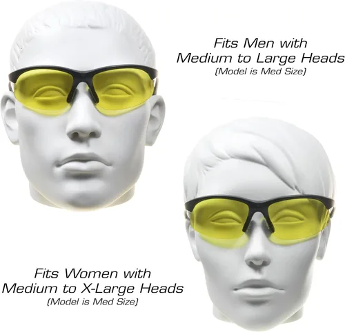 Vista 3 de proSPORT BIFOCAL - Lectores de lentes de sol tintados para hombres y mujeres, alta definición, amarillo ámbar, humo +1.50 +1.75 +2.00 +2.25 +2.50