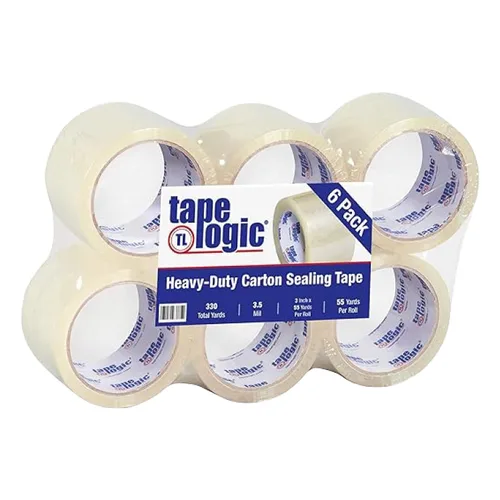 Vista 13 de Tape Logic Cinta de embalaje (6 rollos), 3" x 110 yardas - Fuerte recarga de cinta de embalaje para envío, mudanza, cumplimiento de pedidos