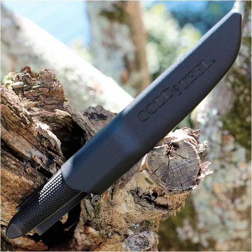 Vista 7 de Cuchillo de caza Cold Steel Tanto Lite resistente y ligero de 4116 acero inoxidable alemán de 6" de hoja fija para uso al aire libre, mango
