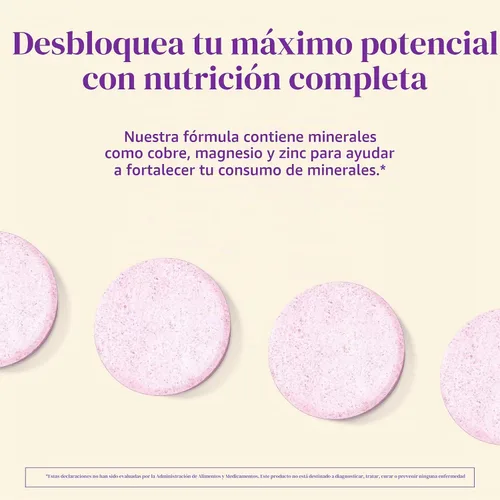 Vista 5 de BariMelts Multivitamin, vitaminas solubles para personas con sobrepeso, sin azúcar, sabor natural de frutas, sin OMG, tabletas de disolución rápida