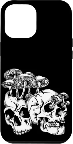 Vista 26 de Skull Goth Gothic Occult Emo Satanic Mushroom Skeleton Case for iPhone 17