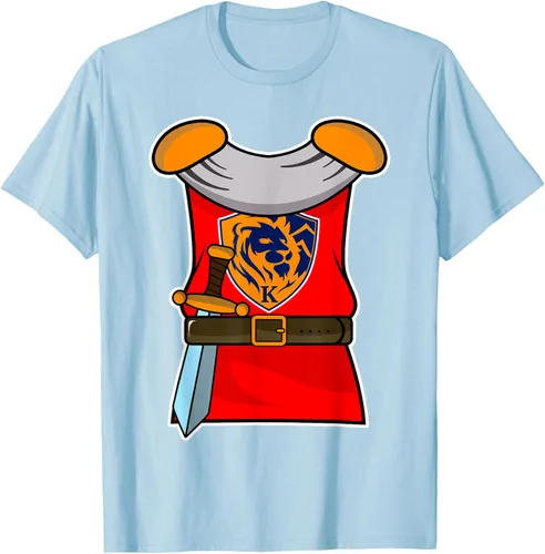 Vista 39 de Disfraz medieval de caballero de Halloween para adultos y niños, Negro, S