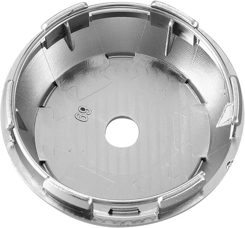 Vista 8 de X AUTOHAUX 4 tapas de cubo de neumático de 2.717 in de diámetro, tono plateado, 6 clips para automóvil