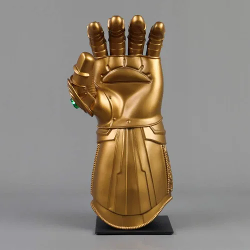 Vista 5 de Thanos Guantes Gems Movable Adulto Cosplay Infinity Gauntlet Brazo con Luces LED