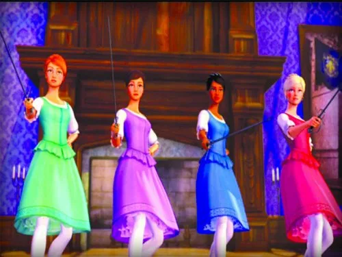 Vista 3 de Barbie and the Three Musketeers - Nintendo Wii