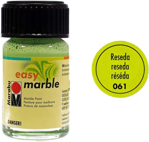 Vista 12 de Craft County Pintura de mármol – Pintura para cerámica, papel y vidrio – Crea manualidades multicolores únicas – Solo tienes que añadir agua