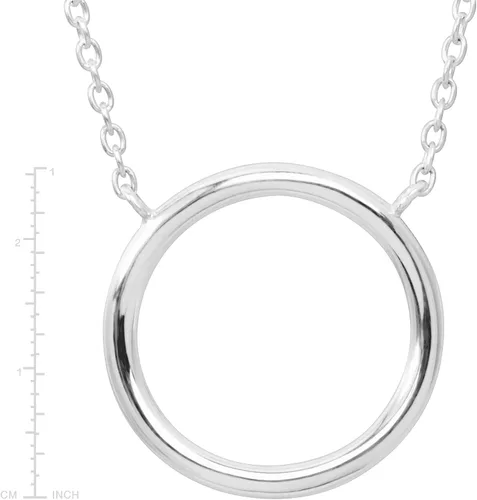 Vista 5 de Silpada Collar de círculo abierto 'Karma' en plata de ley, 18 pulgadas + 2 pulgadas, no conocido