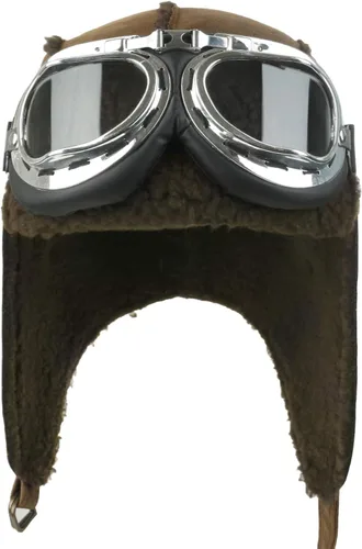 Vista 2 de ililily Sombrero de aviador Invierno Snowboard Piel Oreja Solapas Trooper Trapper Pilot Gafas