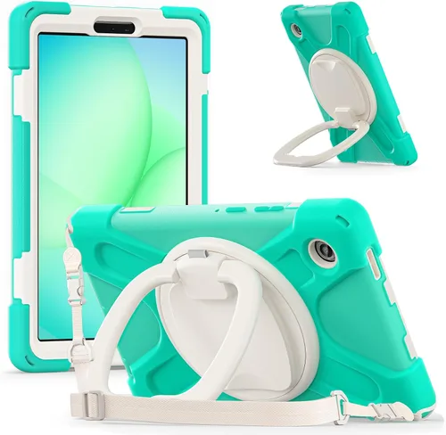 Vista 140 de 360 Rotation Case for Galaxy Tab ActivePro/Tab Active4 Pro/Active 5 Pro 10.1" Sturdy Cover Rotate Ring Stand Shoulder Carrying Strap Hand Strap